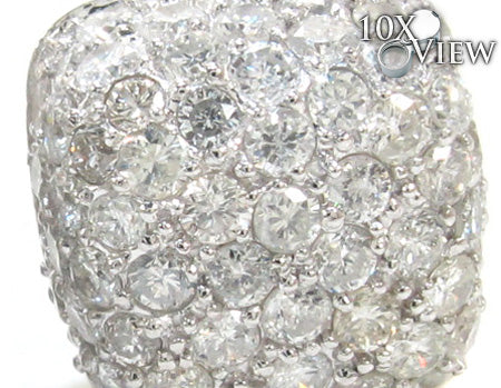14K Gold Diamond Pillow Earrings, photo 3 of 6