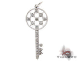 Ladies 14K Gold Diamond Key Pendant 21197