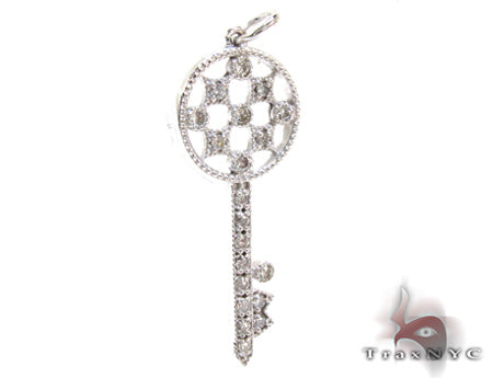 Ladies Diamond Key Pendant 21197 - Image 2