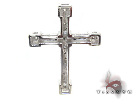 Ladies Prong Diamond Cross Crucifix 21203 - Image 4