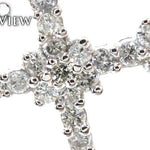 Ladies Prong Diamond Cross Crucifix 21206 - Image 3