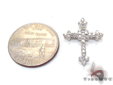 Ladies Prong Diamond Cross Crucifix 21206 - Image 5