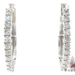 Ladies Prong Diamond Earrings 21207 - Image 1