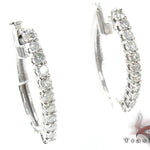 Ladies Prong Diamond Earrings 21207 - Image 2