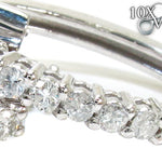 Ladies Prong Diamond Earrings 21207 - Image 3
