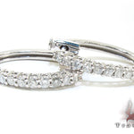 Ladies Prong Diamond Earrings 21207 - Image 5