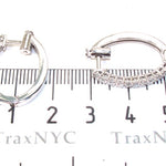 Ladies Prong Diamond Earrings 21207 - Image 6