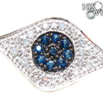 Ladies Evil Eye White Gold Two Color Diamond Bracelet 21296 - Image 2