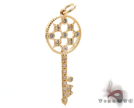 Ladies Diamond Key Pendant 21196 - Image 2
