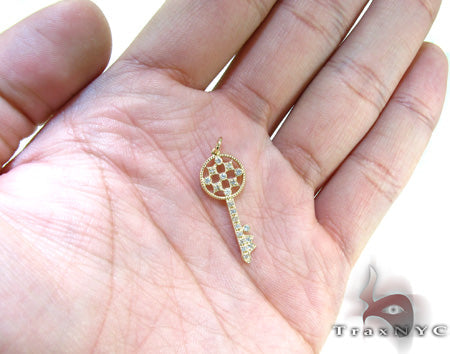 Ladies Diamond Key Pendant 21196 - Image 6