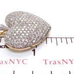 Ladies Yellow Gold Bubble Heart Pendant 20736 - Image 5