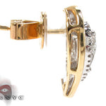 Ladies Yellow Gold Diamond Heart Earrings 20890 - Image 4