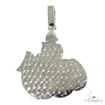 Large 2 Tone Diamond Allah Pendant 67361 - Image 4