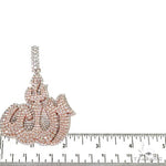 Large 2 Tone Diamond Allah Pendant 67361 - Image 6