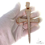 Large Diamond Nail Cross (Lab) 68649 - Image 7