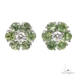 Meadow Bloom Sapphire Diamond Earrings Large 66902 - Image 1