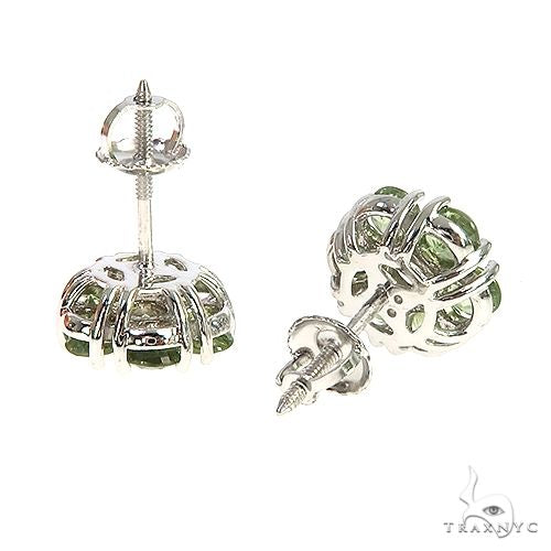 Meadow Bloom Sapphire Diamond Earrings Large 66902 - Image 3