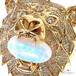 Large Grizzly Bear Opal Diamond Pendant 68854 - Image 4
