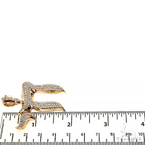 14K Gold Large Jewish Chai Diamond Pendant, photo 6 of 8