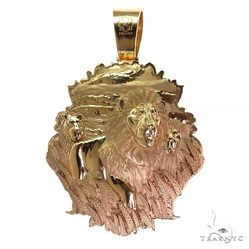 Large Lion Head Pendant With Opening Face Of African Wildlife  69151 - Image 11