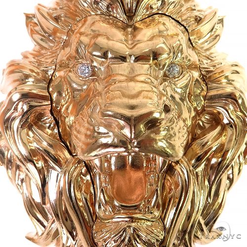 Large Lion Head Pendant With Opening Face Of African Wildlife  69151 - Image 2