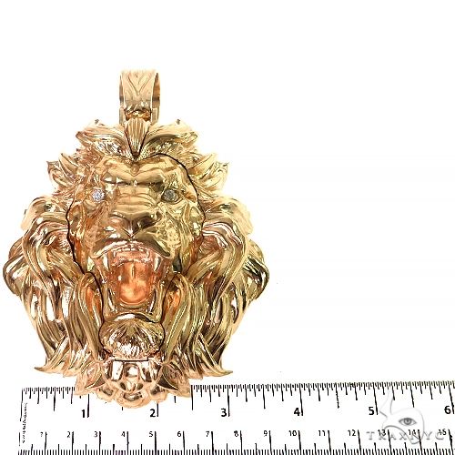 Large Lion Head Pendant With Opening Face Of African Wildlife  69151 - Image 8