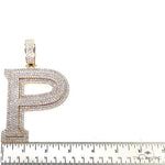 Large Size Diamond Initial Pendant 68919 - Image 5