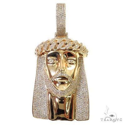 Large Size Jesus Diamond Pendant 68905 - Image 1
