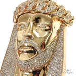 Large Size Jesus Diamond Pendant (Lab) 68908 - Image 3