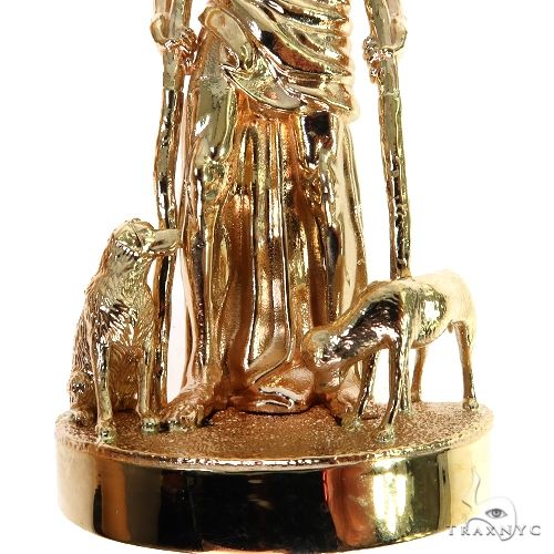 14K Gold Large St. Lazarus Pendant, photo 4 of 7