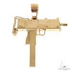 Large Uzi submachine Gun Diamond Pendant 69464 - Image 4