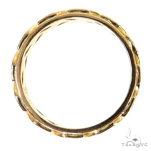 18K Gold Leaf Diamond Eternity Ring, photo 4 of 4