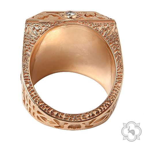 14K Gold Leonardo Da Vinci Lion Ring, photo 4 of 5