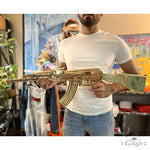 Life Size  Ak 47 Recreated in 14K Yellow Gold -Not Real Weapon 69075 - Image 6