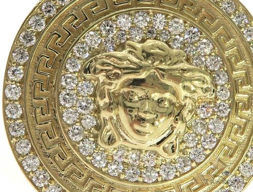 14K Gold Light Medusa Diamond Ring, photo 3 of 7