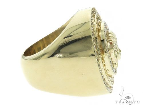 14K Gold Light Medusa Diamond Ring, photo 4 of 7