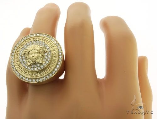 14K Gold Light Medusa Diamond Ring, photo 7 of 7