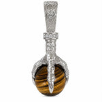 Limited Quantity Silver Eagle Claw Tiger's Eye Pendant 71558