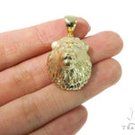 Small Lion Head Gold Pendant 45317 - Image 7
