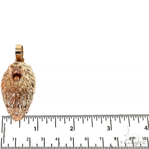 14K Gold Lion Head Pendant, photo 5 of 6