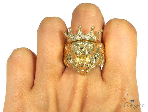 Lion King Diamond Ring 45445 - Image 7