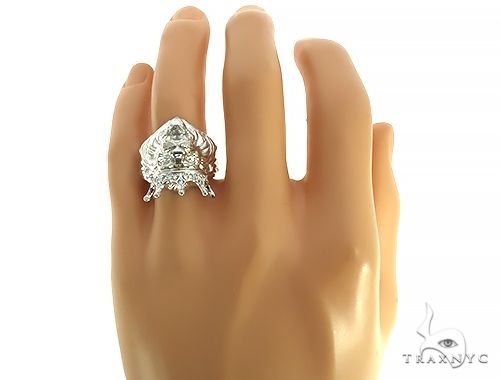 14K Gold Lion King 0.2 Ctw Diamond Ring, view 5