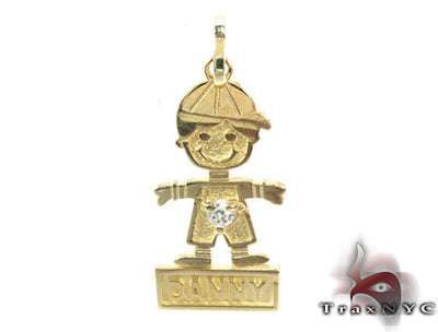 Little Boy Gold Pendant 28019 - Image 1
