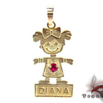 Little Girl Gold Pendant 28020 - Image 1