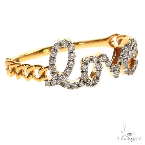 14K Gold Love diamond Ring, photo 2 of 8