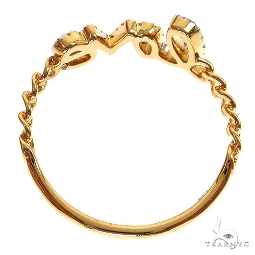 14K Gold Love diamond Ring, photo 5 of 8