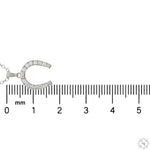 Lucky Horseshoe Diamond Pendant .925 Silver 70774 - Image 6