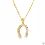 Lucky Horseshoe Diamond Pendant 70773 - Image 2