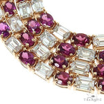 Lush Oval Orchid Tennis Necklace 69551 - Image 4