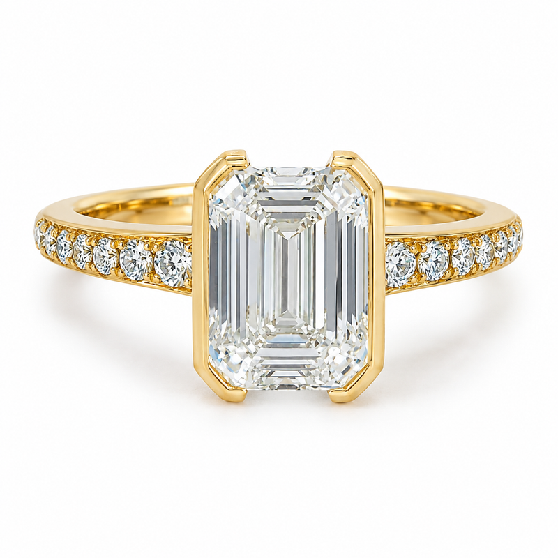 Luxe Emerald Engagement Ring 71549
